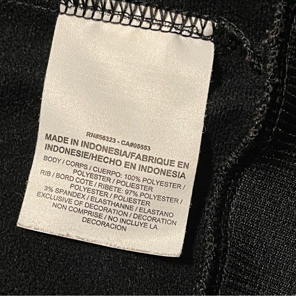 Nike Women's Sportswear Track Jacket Full Zip Black W/Pink Stripe 613658-010 Med - Picture 6 of 8